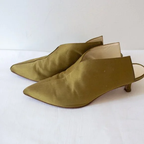 Tibi Olive Green Mules - Picture 2 of 14